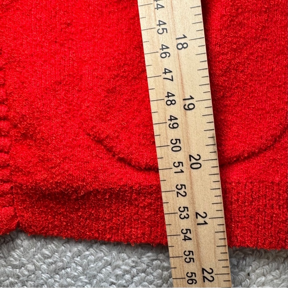 Rachel Zoe Red/Orange Cardigan with Silver Buttons - Picture 7 of 11